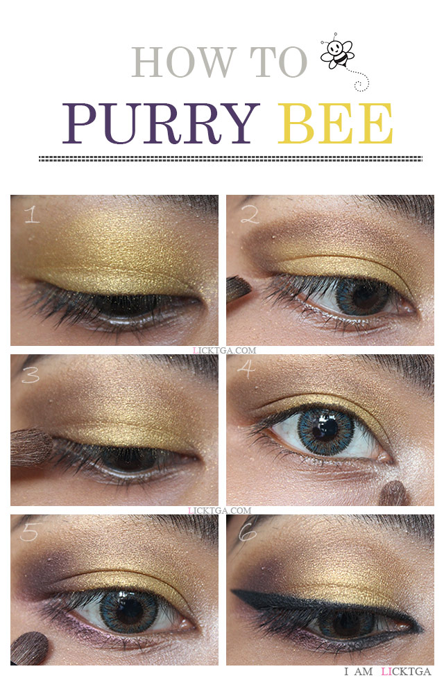 purry-bee yellow makeup
