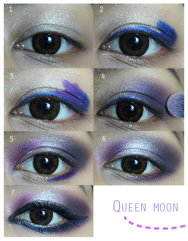 queen moon eyes makeup